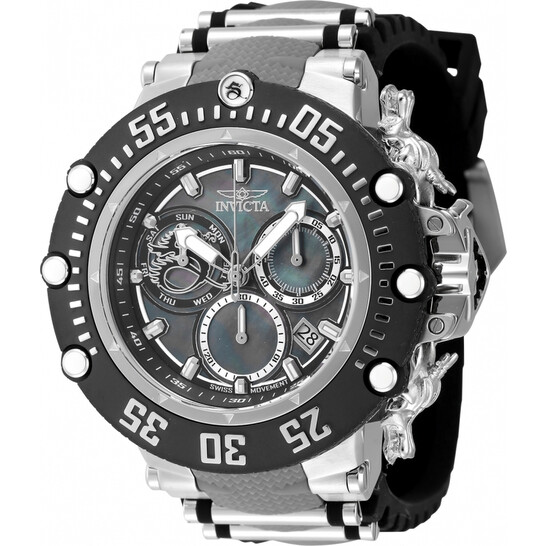 Invicta Subaqua Chronograph Quartz Silver Platinum Dial 