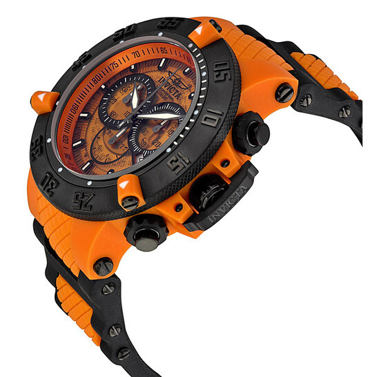 Invicta Subaqua Noma III Anatomic Chronograph Orange Men's