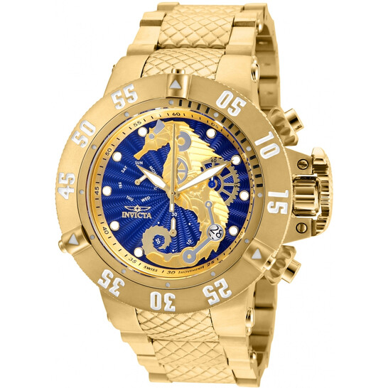 Invicta Subaqua Seahorse Chronograph Blue Dial Men's Watch 26230