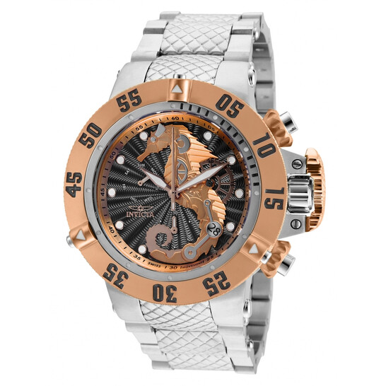Invicta Subaqua Seahorse Chronograph Grey Dial Men's Watch 26228