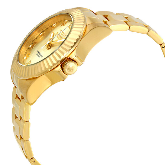 Invicta Time Square Gold Dial Men display picture 3