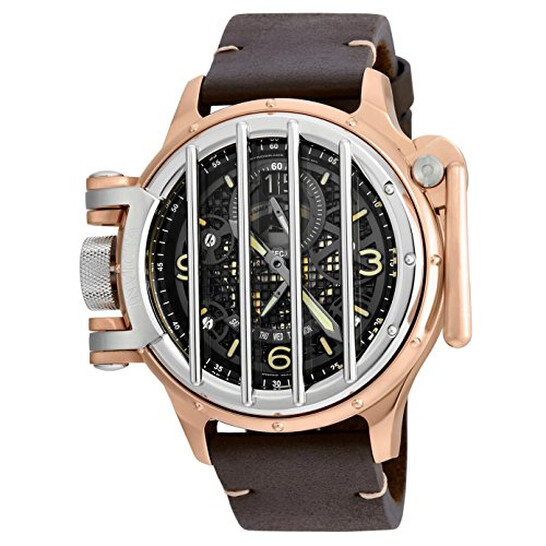 Invicta Vintage Black Dial Brown Leather Men's Watch 20259