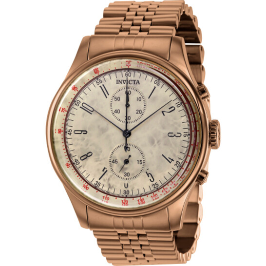 Invicta Vintage Chronograph Quartz Beige Dial Men's Watch 40852
