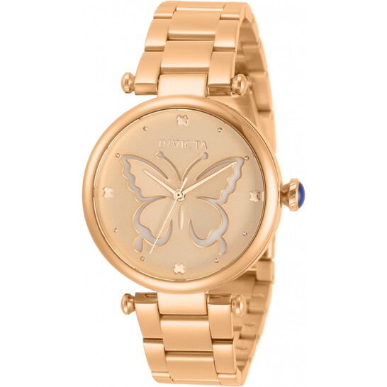 Invicta Wildflower Quartz Rose Gold Dial Ladies Watch 33234  display picture 3