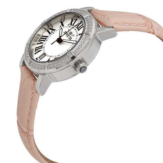 Invicta Women\'s 13967 Wildflower Silver Dial Pink Leather Watch Invicta Wildflower Silver Dial Pink Leather Ladies Watch  main image 3