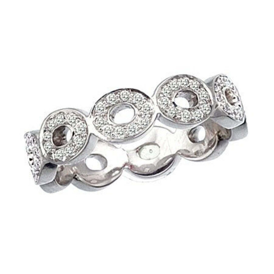 Ivanka Trump Oval Eternity Band with Pave Diamonds Ivanka Trump Oval Eternity Band with Pave Diamonds - 546x546
