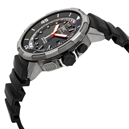 IWC Aquatimer Deep Three Automatic Black Dial Men's Watch IW355701