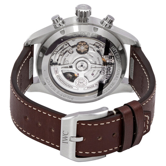 IWC Pilot Chronograph 41 Automatic Green Dial Men's Watch IW388103 - 546x546 Image #3