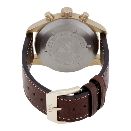 IWC Pilot Spitfire Chronograph Automatic Green Dial Men's Watch