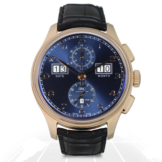 Rose Gold Iwc Watches Jomashop IWC Portugieser 18kt Rose Gold Blue