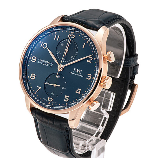 IWC Portugieser Chronograph Boutique Automatic Blue Dial Men's