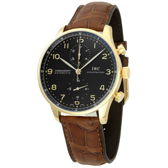 IWC Portuguese Chrono Automatic 18kt Rose Gold Brown Men's Watch IW371415