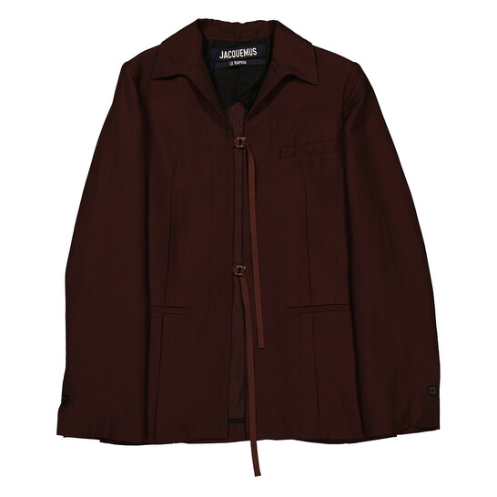JACQUEMUS｜JACKETS (La veste Amaro (231JA023 1333 990)) Jacquemus Ladies Dark Brown La Veste Amaro Jacket, Brand