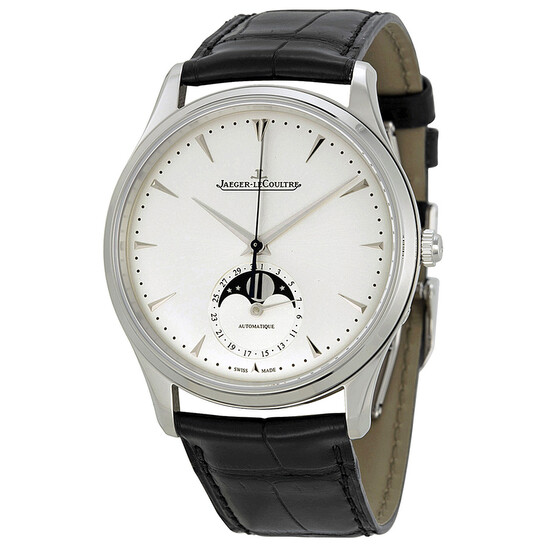 Jaeger LeCoultre Master Silver Dial Leather Men's Watch