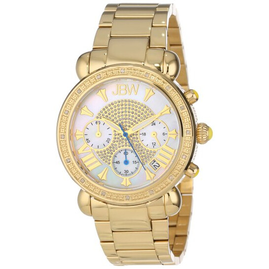JBW Victory Chronograph Mother of Pearl Dial JBW Victory Blue Mother of Pearl Chronograph Dial Diamond  main image 3