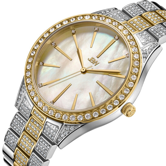 JBW Cristal Gem Quartz Diamond Crystal Ladies Watch J6382D