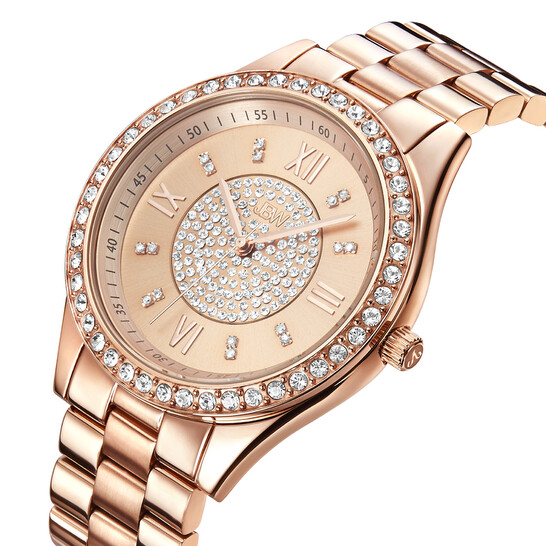 JBW Mondrian Quartz Diamond Crystal Rose Dial Ladies Watch  display picture 1