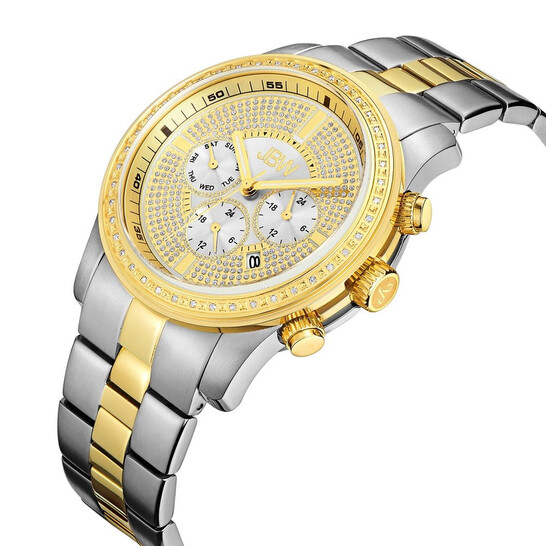 JBW Vanquish Multi-Function Two Tone Stainless Steel Diamond
