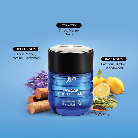 Jean Paul Dupont Men's Circuit Blue EDT Spray 3.4 oz Fragrances