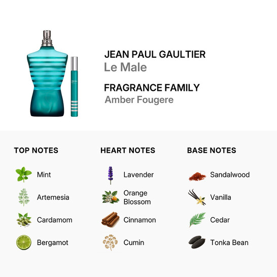 Jean Paul Gaultier Le Male 2 Pcs Set: 4.2 Eau De Toilette Spray +