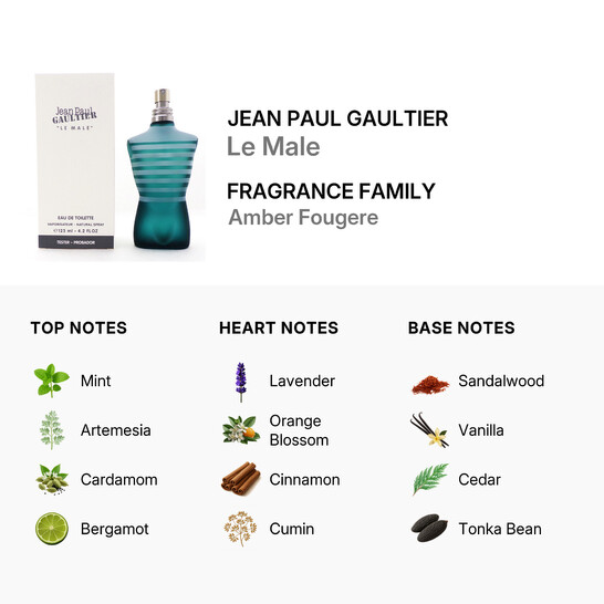 Jean Paul Gaultier Men's EDT Spray 4.2 oz (Tester) Fragrances