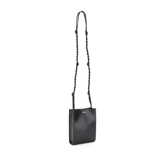 Jil Sander Black Leather Small Tangle Crossbody Bag