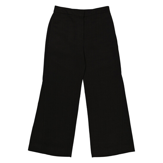 Jil Sander Ladies Black Cropped Wide-Leg Trousers, Brand