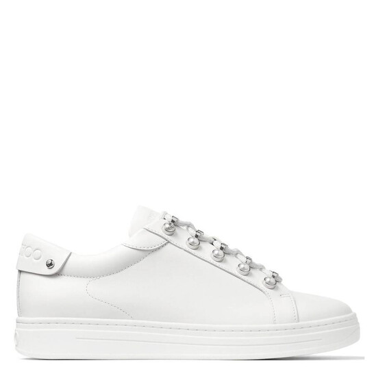 Jimmy Choo Antibes Pearl-Embellished Sneakers, Brand Size