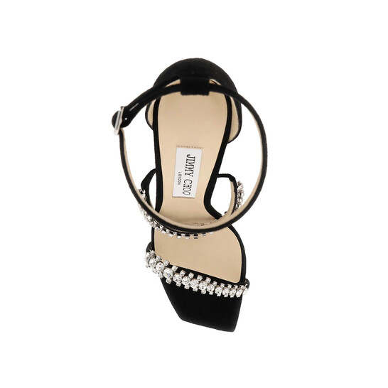 Jimmy★Choo(VIPセールスタート)完売確実CRUZ/Flat//Crystal/JC Jimmy Choo Black Bing 105 Crystal Sandals, Brand Size 39