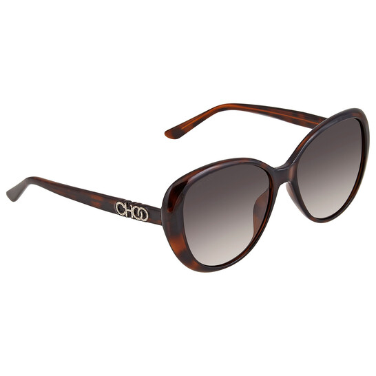 JIMMY CHOO バタフライフレームサングラス LOREA | ブラウンハバナ・バタフライフレームサングラス