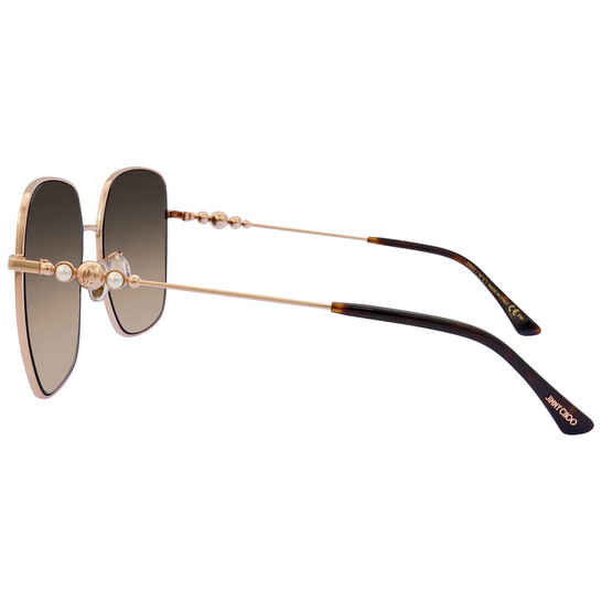 Jimmy Choo Brown Gradient Butterfly Ladies Sunglasses AMORA