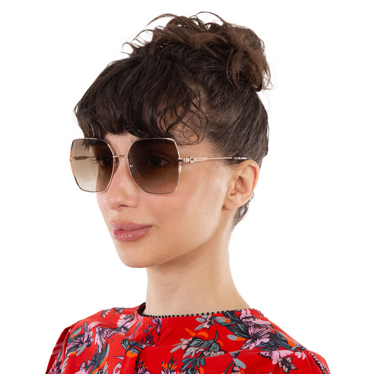 JIMMY CHOO Authentic Women\'s Reyes Sunglasses Jimmy Choo Brown Gradient Butterfly Ladies Sunglasses REYE/S  main image 2