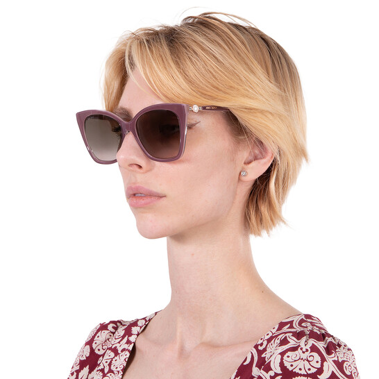 Jimmy Choo Rua/G/S Cat-Eye Women\'s Sunglasses!!??? Amazon.com: JIMMY CHOO RUA/G/S Black Silver/Dark Grey Shaded  main image 4
