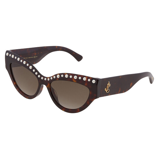 大特価SALE JIMMY CHOO サングラス SONJA/G/N/S 関税送料無料 Jimmy Choo Brown Gradient Butterfly Ladies Sunglasses SONJA