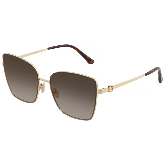 Jimmy Choo Brown Gradient Butterfly Ladies Sunglasses VELLA