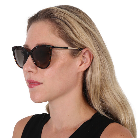 JIMMY CHOO ヘリンタキャットアイフレムサンクラス BELINDAS 086 Jimmy Choo Brown Gradient Cat Eye Ladies Sunglasses BELINDA