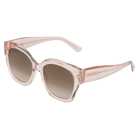 JIMMY CHOO スクエアフレムサンクラス LEELAS FWMHA Jimmy Choo Eyewear Leela square-frame Sunglasses | Black