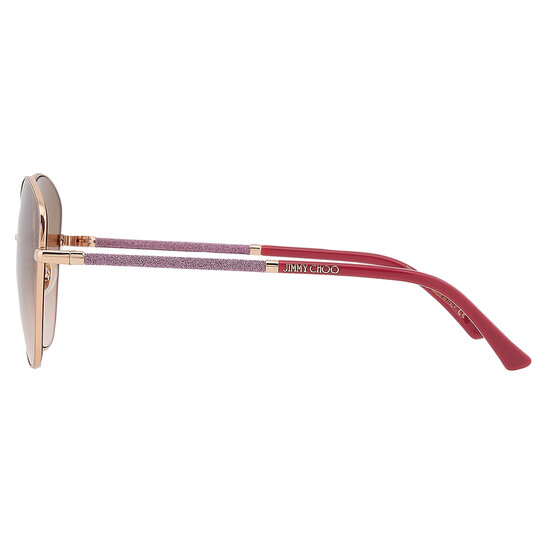 JIMMY CHOO キャットアイフレムサンクラス MARILIAGSK N6E Jimmy Choo Brown Gradient Cat Eye Ladies Sunglasses MARILIA