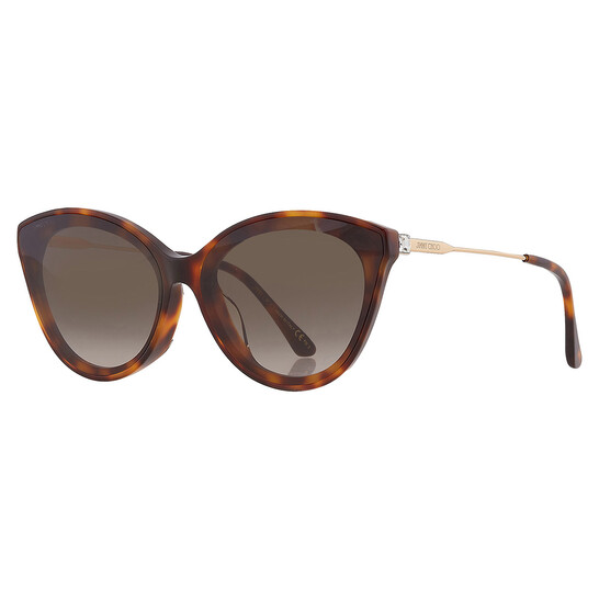 Jimmy Choo Brown Gradient Cat Eye Ladies Sunglasses VIC/F/SK  display picture 1