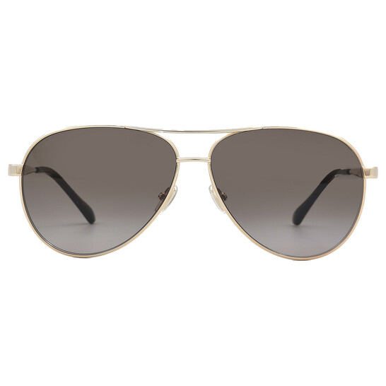 JIMMY CHOO ヒメナハイロットフレムサンクラス JIMENAS 06JHAO Jimmy Choo Brown Gradient Pilot Ladies Sunglasses JIMENA/S
