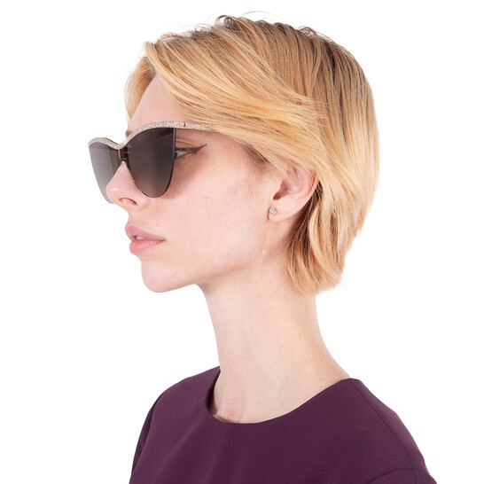 Jimmy Choo Brown Gradient Shield Ladies Sunglasses KRISTEN/S  display picture 1
