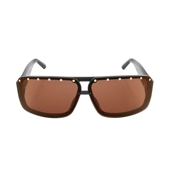 Jimmy Morrise出品 Jimmy Choo Brown Rectangular Ladies Sunglasses MORRIS/S 0Y4D