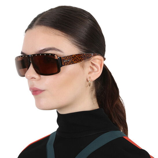 Jimmy Morrise出品 Jimmy Choo Brown Rectangular Ladies Sunglasses MORRIS/S 0Y4D