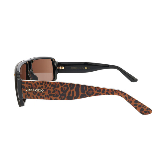 Jimmy Morrise出品 Jimmy Choo Brown Rectangular Ladies Sunglasses MORRIS/S 0Y4D