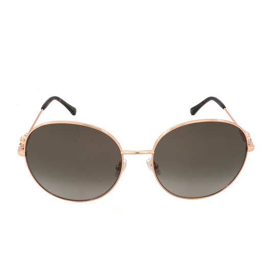 Jimmy Choo Brown Round Ladies Sunglasses BIRDIE/S 006J/HA 60