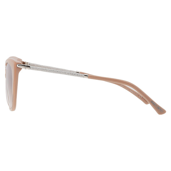 Jimmy Choo Brown Silver Cat Eye Ladies Sunglasses VAL/S 0FWM