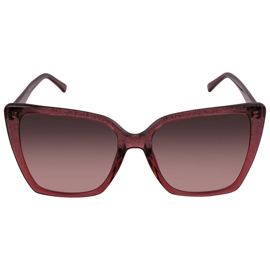 Jimmy Choo Burgundy Cat Eye Ladies Sunglasses LESSIE/S 0MXW  display picture 1