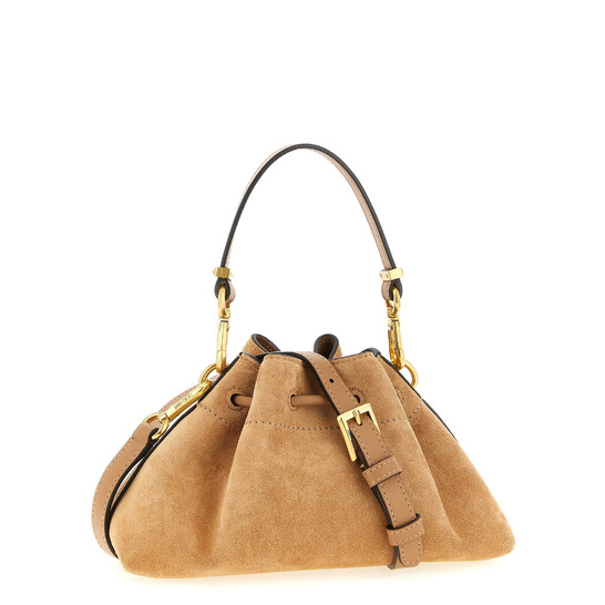 Jimmy Choo Chinch Small Handbag CINCHSMALLSUETOFFEEGOLD
