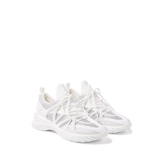 Jimmy Choo Cosmos/F Crystal Embellished Low-top Sneakers