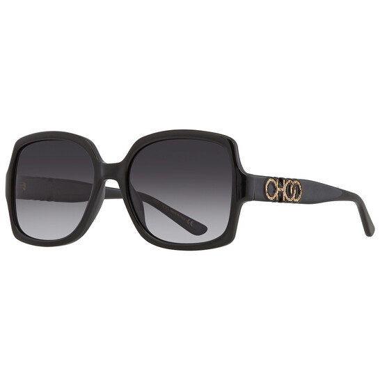 Jimmy Choo Dark gray gradient Square Ladies Sunglasses SAMMI